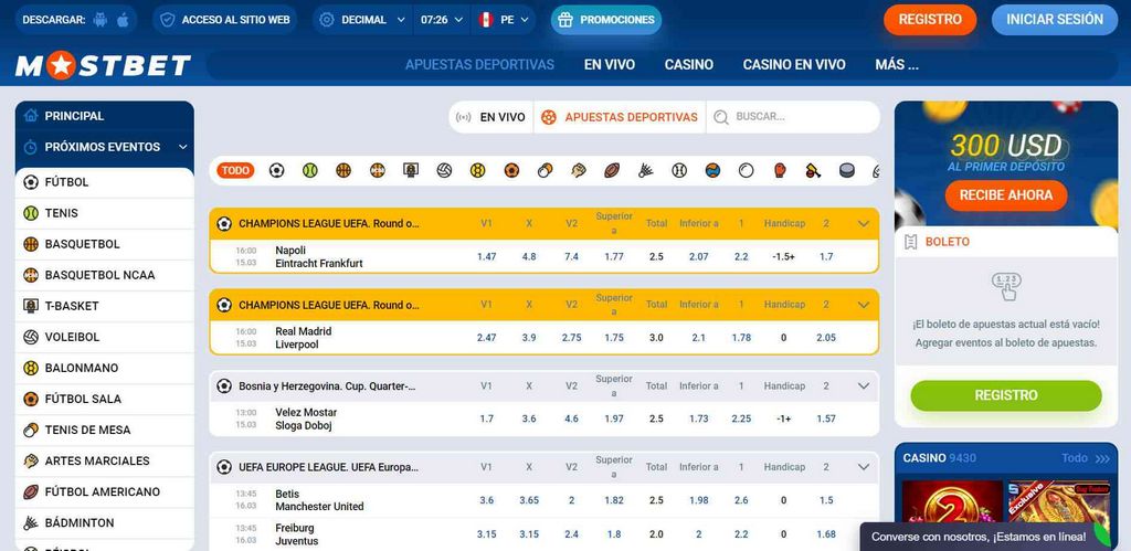 Mostbet: um companheiro generoso