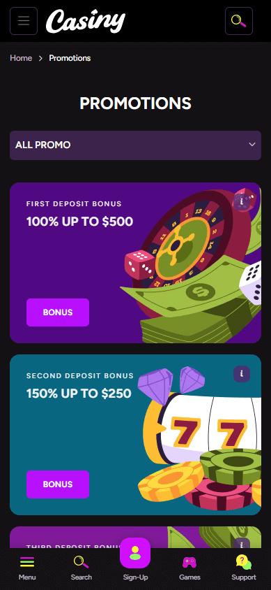 Exciting Opportunities Await Casiny Casino No Deposit Bonus