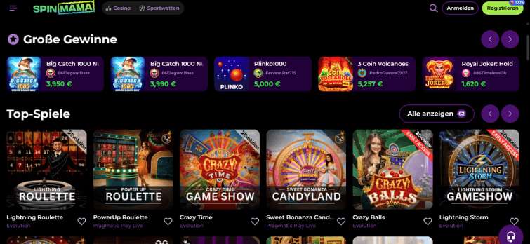 Najlepsze doświadczenia w Spinmama Casino 0